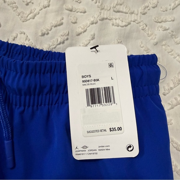 Nike Jordan Jumpman Blue Athletic Boy’s Shorts Size Large NWT - Picture 3 of 7